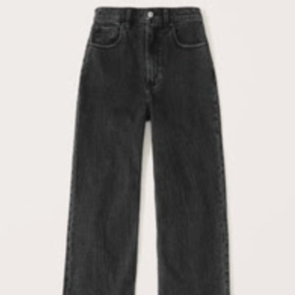 Abercrombie & Fitch | Ultra High Rise Cropped Wide Leg Jeans - Size 27S